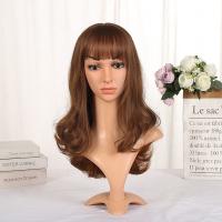 Chemical Fiber Wig Can NOT perm or dye & for women brown Box