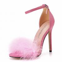 Suede Stiletto High-Heeled Shoes Pair