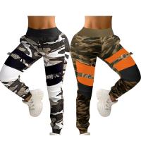 Polyester Hip-hugger Women Sports Pants camouflage PC