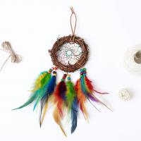 Feather Creative Dream Catcher Hanging Ornaments handmade multi-colored PC