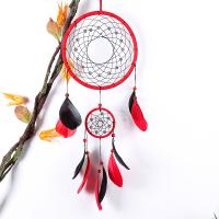 Feather Creative Dream Catcher Hanging Ornaments handmade red PC