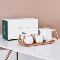 Ceramics Tea Set with gift box & multiple pieces Teapot & Teaboard & cups handmade Set