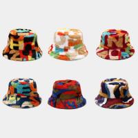Core-spun Yarn Bucket Hat thicken & thermal weave patchwork PC