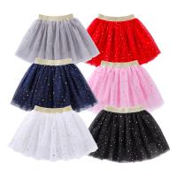 Polyester Ball Gown Girl Skirt patchwork star pattern PC