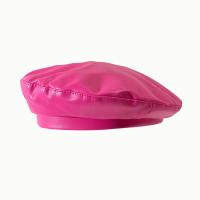 PU Leather Berets for women plain dyed Solid : PC