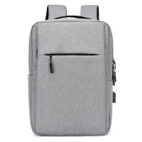 Polyester Backpack large capacity & with USB interface Solid PC