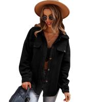 Polyester Soft Women Coat autumn and winter design & mid-long style & loose Solid PC