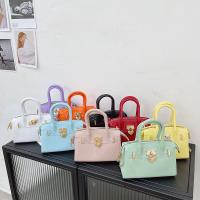 PVC Handbag soft surface & attached with hanging strap Solid PC