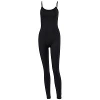 Spandex & Polyester Slim Long Jumpsuit lift the hip Solid PC