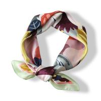 Polyester Women Scarf sun protection & imitation silk & thermal printed PC