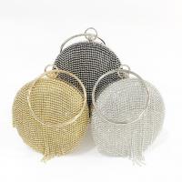 Metal hard-surface & Evening Party & Tassels Clutch Bag with chain Rhinestone & Polyester Solid PC