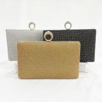 Metal hard-surface & Box Bag & Evening Party Clutch Bag with chain Rhinestone Solid PC