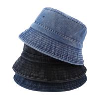 Cotton foldable Bucket Hat for women plain dyed letter PC
