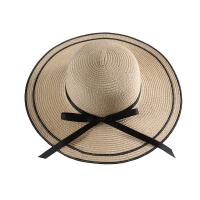 Straw foldable Sun Protection Straw Hat for women plain dyed Solid : PC