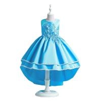 Polyester Slim & Princess Girl One-piece Dress large hem design PC