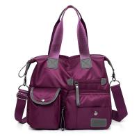 Nylon Handbag large capacity & attached with hanging strap & waterproof Solid PC