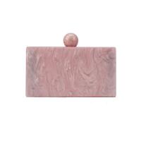 Acrylic hard-surface Clutch Bag with chain Solid PC