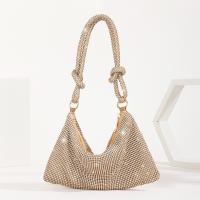Polyester Shoulder Bag soft surface & with rhinestone PC