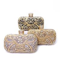 Metal & Polyester Evening Party Clutch Bag with rhinestone PC