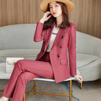 Polyester Vrouwen Business Pant Pak Broek & Jas Solide meer kleuren naar keuze Instellen