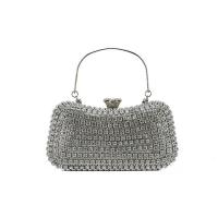 Polyester hard-surface Clutch Bag attached with hanging strap Rhinestone PC