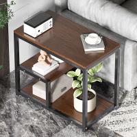 Wood Fiber & Iron Tea Table for storage PC