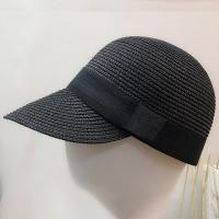 Straw Flatcap sun protection & for women Solid PC