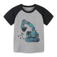 Cotton Boy T-Shirt & sweat absorption printed Cartoon PC