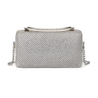 Rhinestone & Polyester Clutch Bag with chain Solid PC