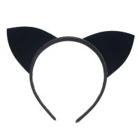 Flocking Fabric Hair Band for women plain dyed Solid black Lot
