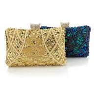 Polyester Clutch Bag with chain geometric PC