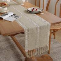 Cotton Linen Tassels Table Cloth PC