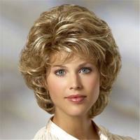High Temperature Fiber can be permed and dyed & Wavy Wig for women gold PC