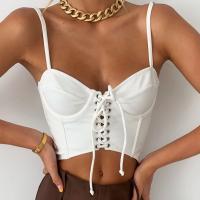 Polyester Slim & Crop Top Camisole patchwork Solid PC