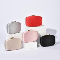 PU Leather Clutch Bag dull polish & attached with hanging strap Solid PC
