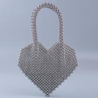 String beads hard-surface Handbag heart pattern PC