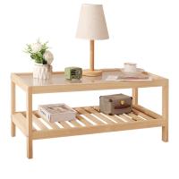 Pine & Glass Tea Table double layer PC