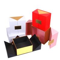 Papier Geschenk-Box, Goldfoliendruck, gemischte Farben, 18Legt/Viel,  Viel