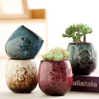 Keramik Blumentopf, Handgefertigt, gemischte Farben,  Stück
