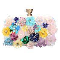 Polyester Clutch Bag with chain floral PC