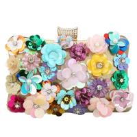 Polyester Clutch Bag with chain floral PC