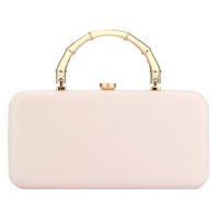 PU Leather Handbag with chain pink PC
