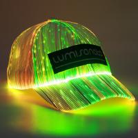 Fiber Optic Baseball Cap lighting & sun protection & unisex & breathable : PC