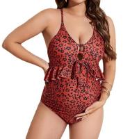 Polyamide Maternity One-piece Swimsuit backless & padded printed PC