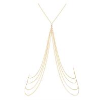 Alloy Steel & Plastic Pearl Multilayer Body Chain for women PC