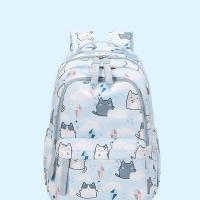 Polyester Backpack Dessin animé bleu clair pièce