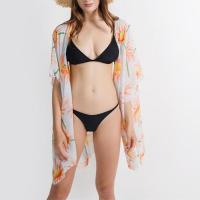 Polyester Swimming Cover Ups see through look & sun protection printed PC