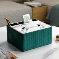 PU Leather Multifunction Tissue Box durable PC
