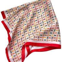 Natural Silk Square Scarf for women printed letter PC