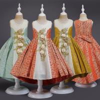 Cotton Slim & Princess Girl One-piece Dress large hem design PC